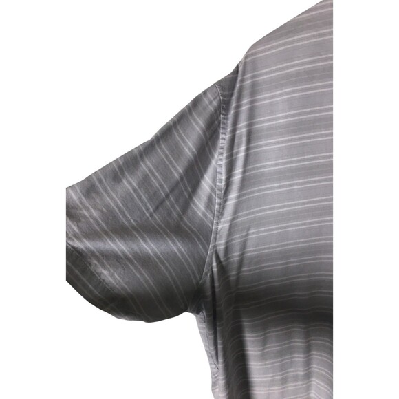 Travis Mathew Polo Shirt Men's Size XXL Gray Stripes Cotton Blend - Picture 3 of 5